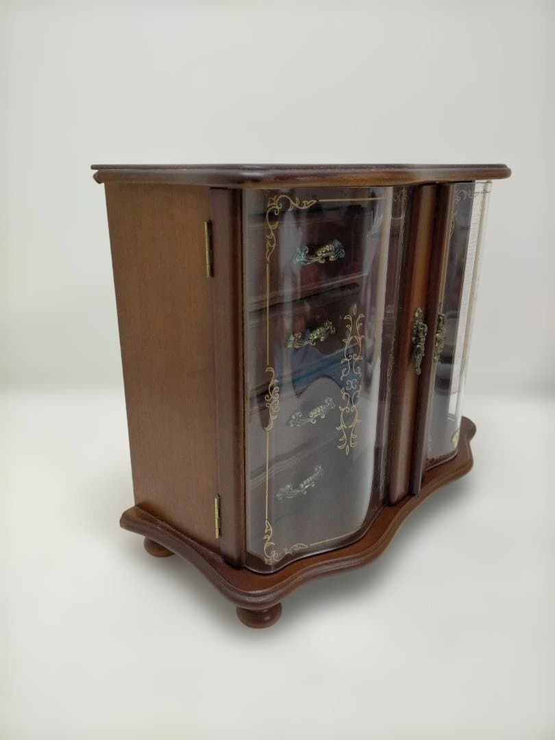 送料無料】HASEGAWA オルゴール付き ジュエリーボックス 木製