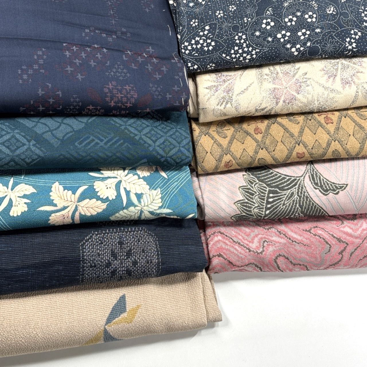 アンティーク 10枚 正絹 着物まとめ売り 同梱購入歓迎 リメイク用