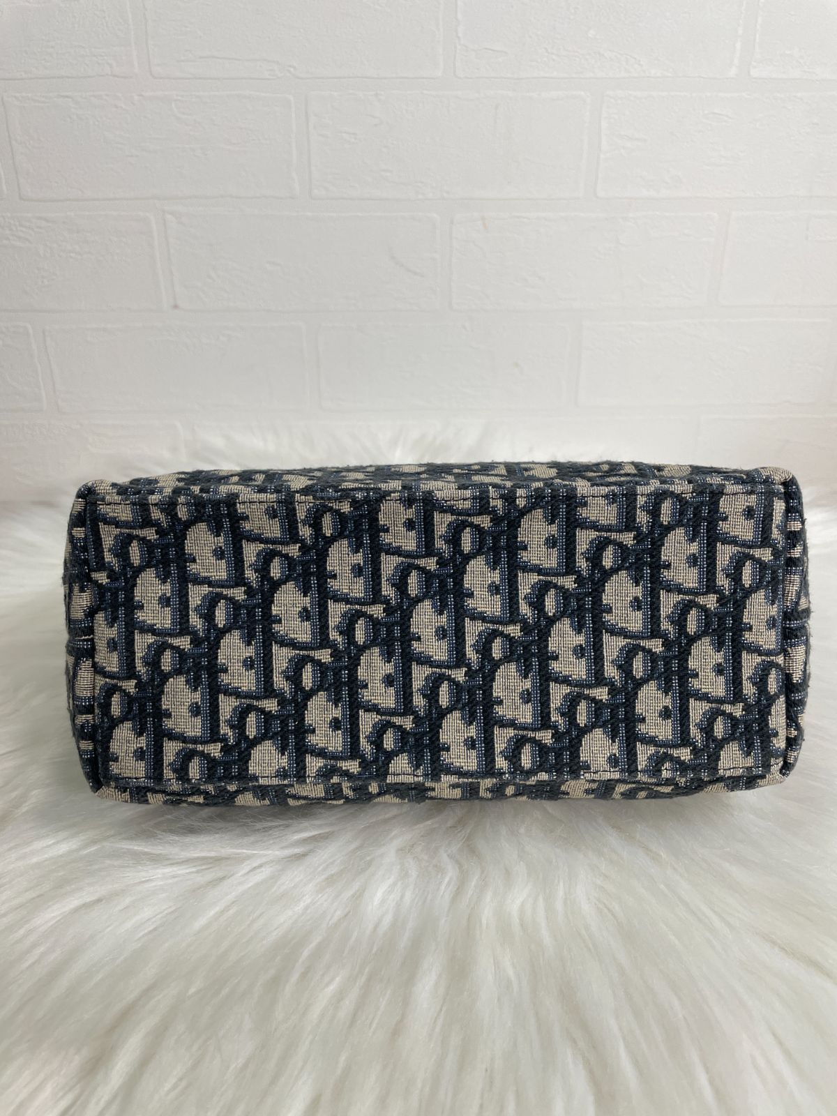 人気】Christian Dior ディオール トロッター ポーチ ネイビー 総柄