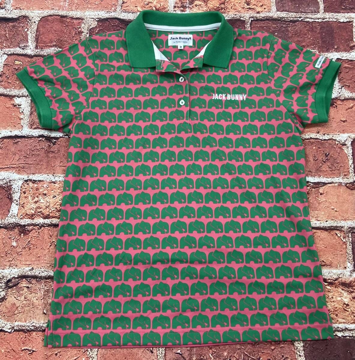 Jack Bunny!!/ジャックバニー ゴルフウェア レディースL 象 総柄