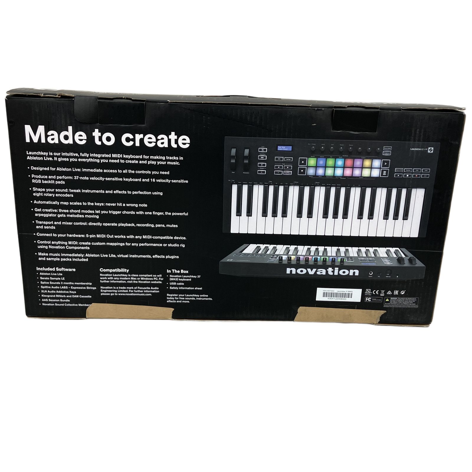 novation ノベーション LAUNCHKEY37 MK3 MIDI キーボード 37鍵盤 楽器
