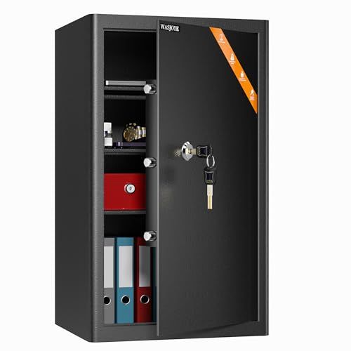 新品】金庫 キーロック式 大型セキュリティーボックス 家庭用 業務用