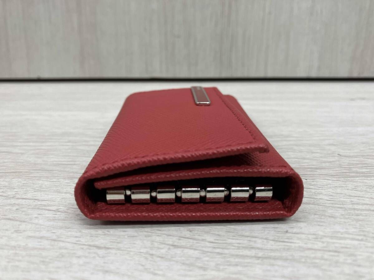 PRADA 6連キーケース／レッド 箱付き ギャランティカード付き - メルカリ