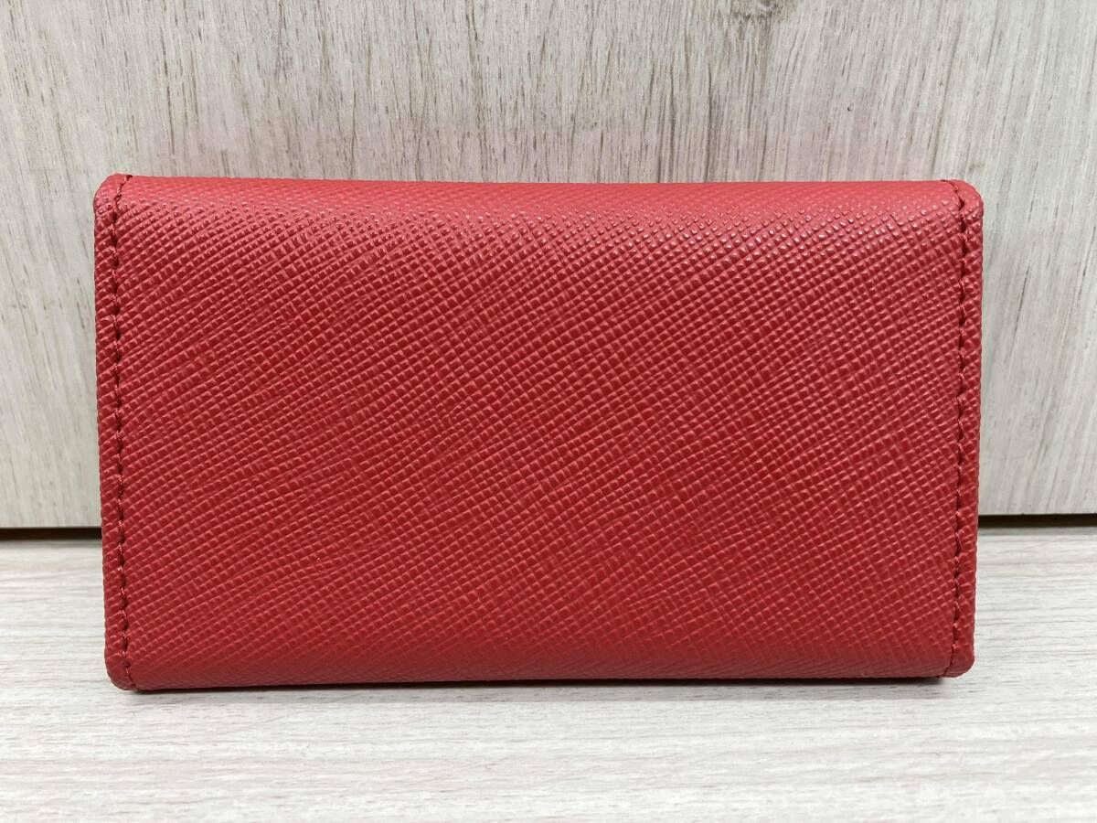 PRADA 6連キーケース／レッド 箱付き ギャランティカード付き - メルカリ