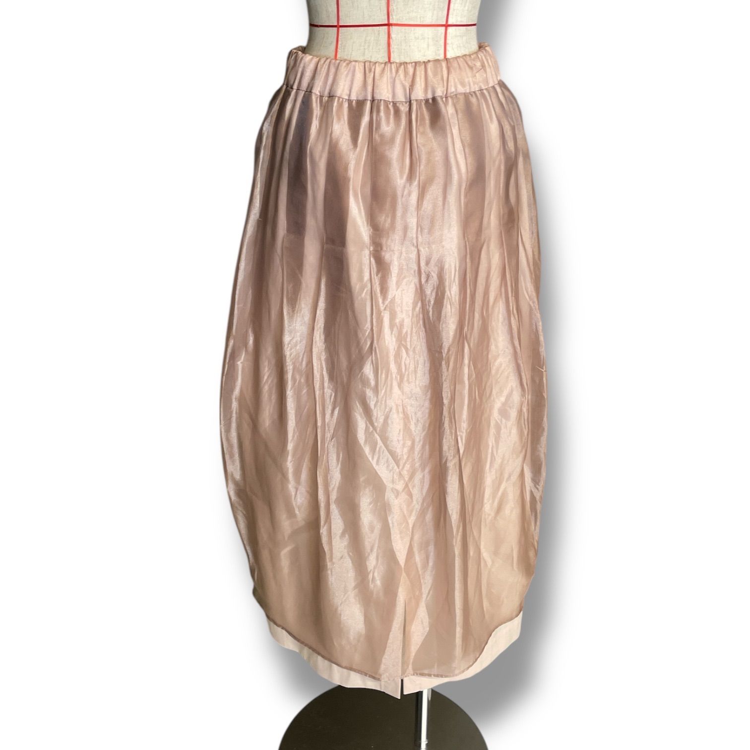 MACHATT マチャット オーガンジーレイヤードスカート ロングスカート