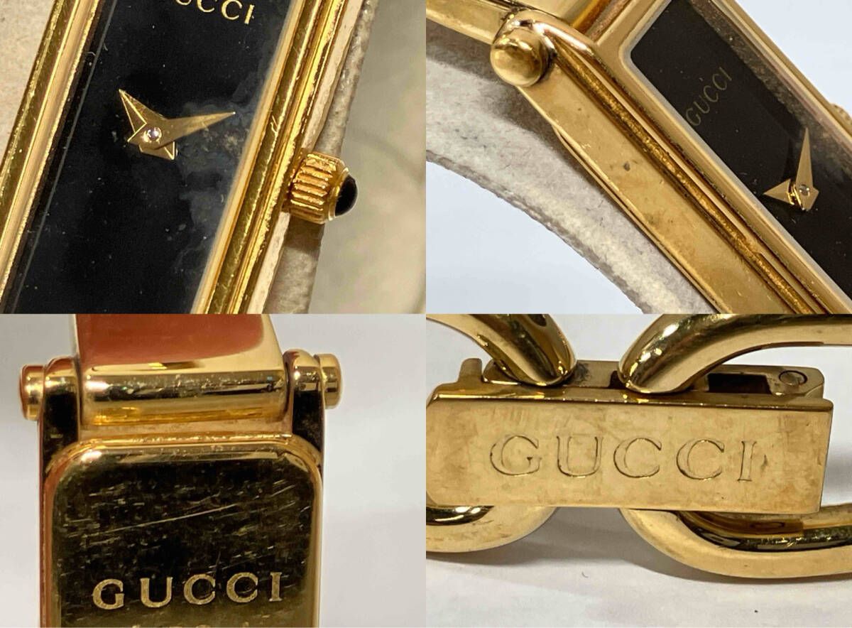 ジャンク】GUCCI グッチ 1500L バングルウォッチ ブラック文字盤