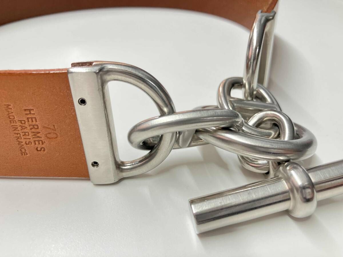 HERMES／シェーヌダンクルベルト／70サイズ／箱有／エルメス／ベルト