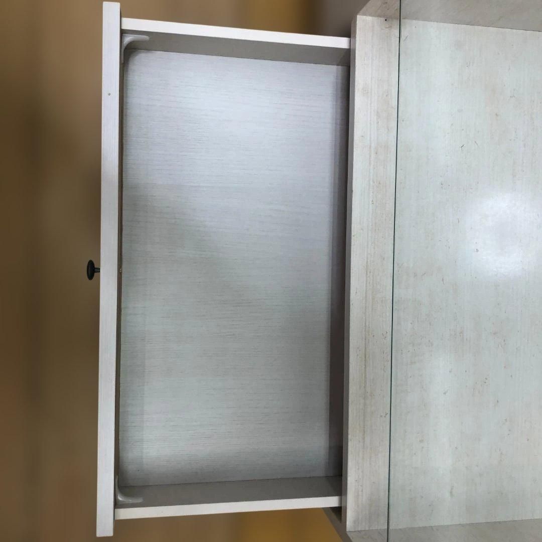 ニトリ ドレッサーテーブル リズバレー SLM9040T 鏡付き ロータイプ