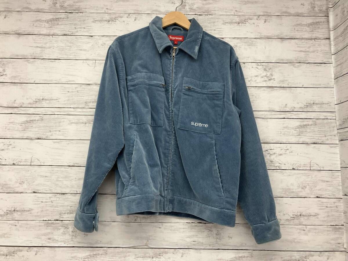 Supreme ジャケット／Corduroy Zip Jacket／ライトブルー／21AW - メルカリ
