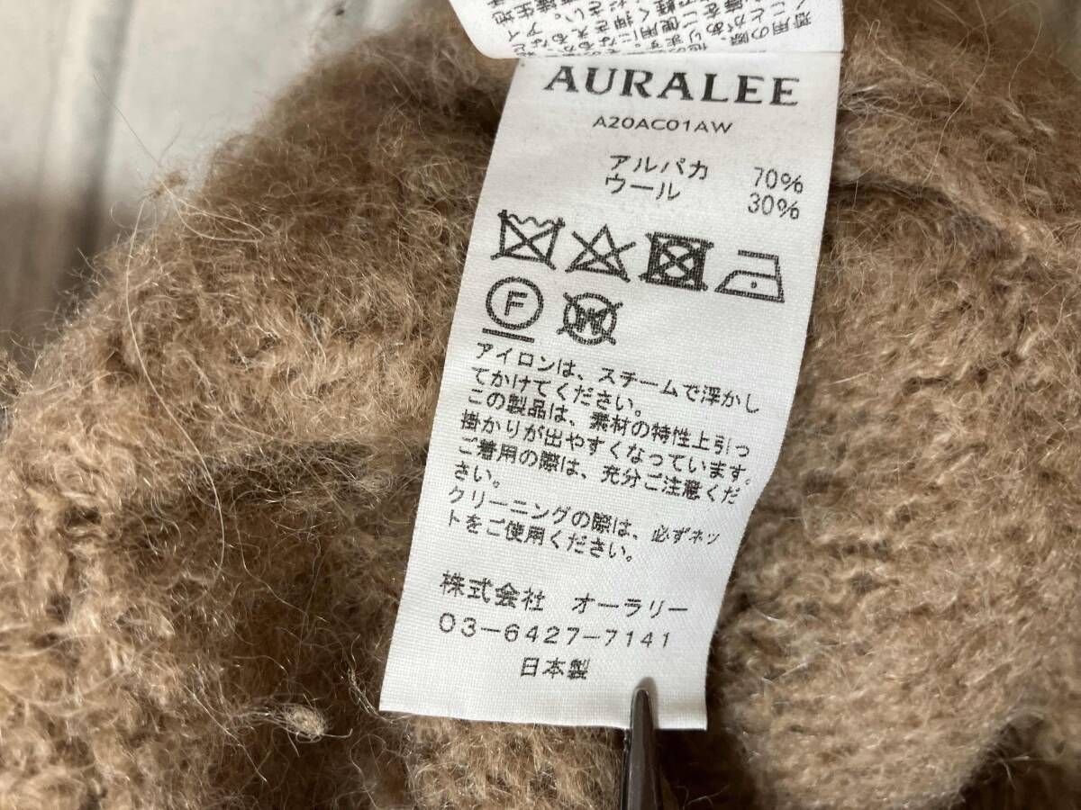 AURALEE / オーラリー / 20AW ALPACA WOOL SUPER LIGHT KNIT BIG 