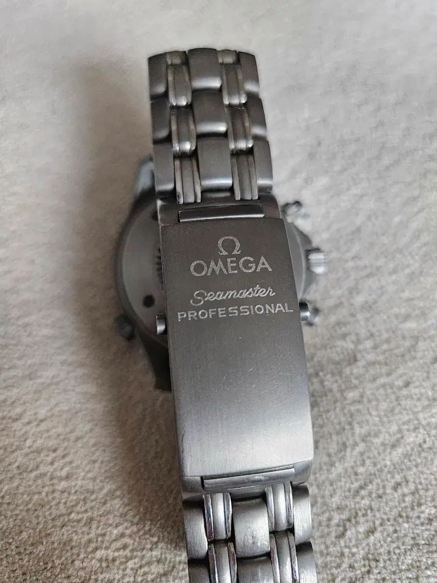 最安値)オメガ シーマスター300 クロノ 41ミリ チタン デニム版 - メルカリ