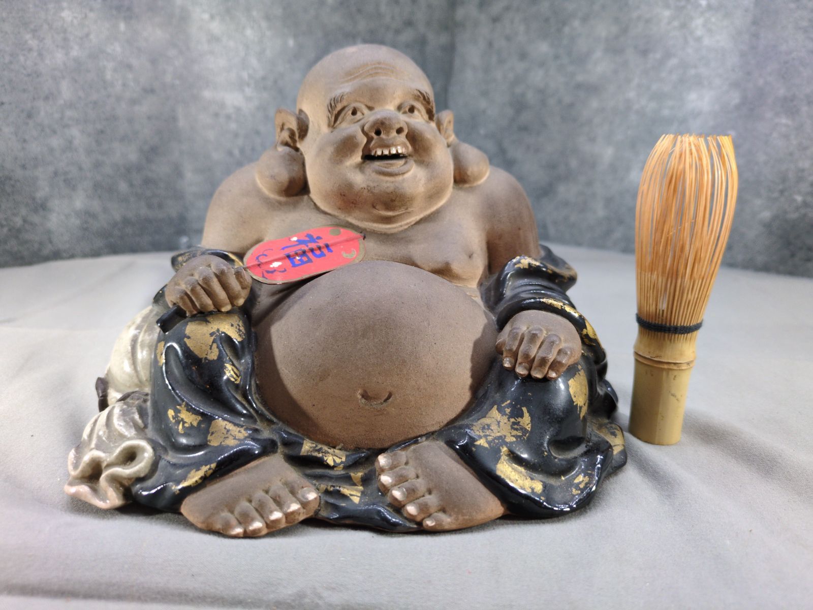 布袋尊 置物 陶器 七福神 縁起物 共箱入 民芸 布袋様 福神 A711 - メルカリ