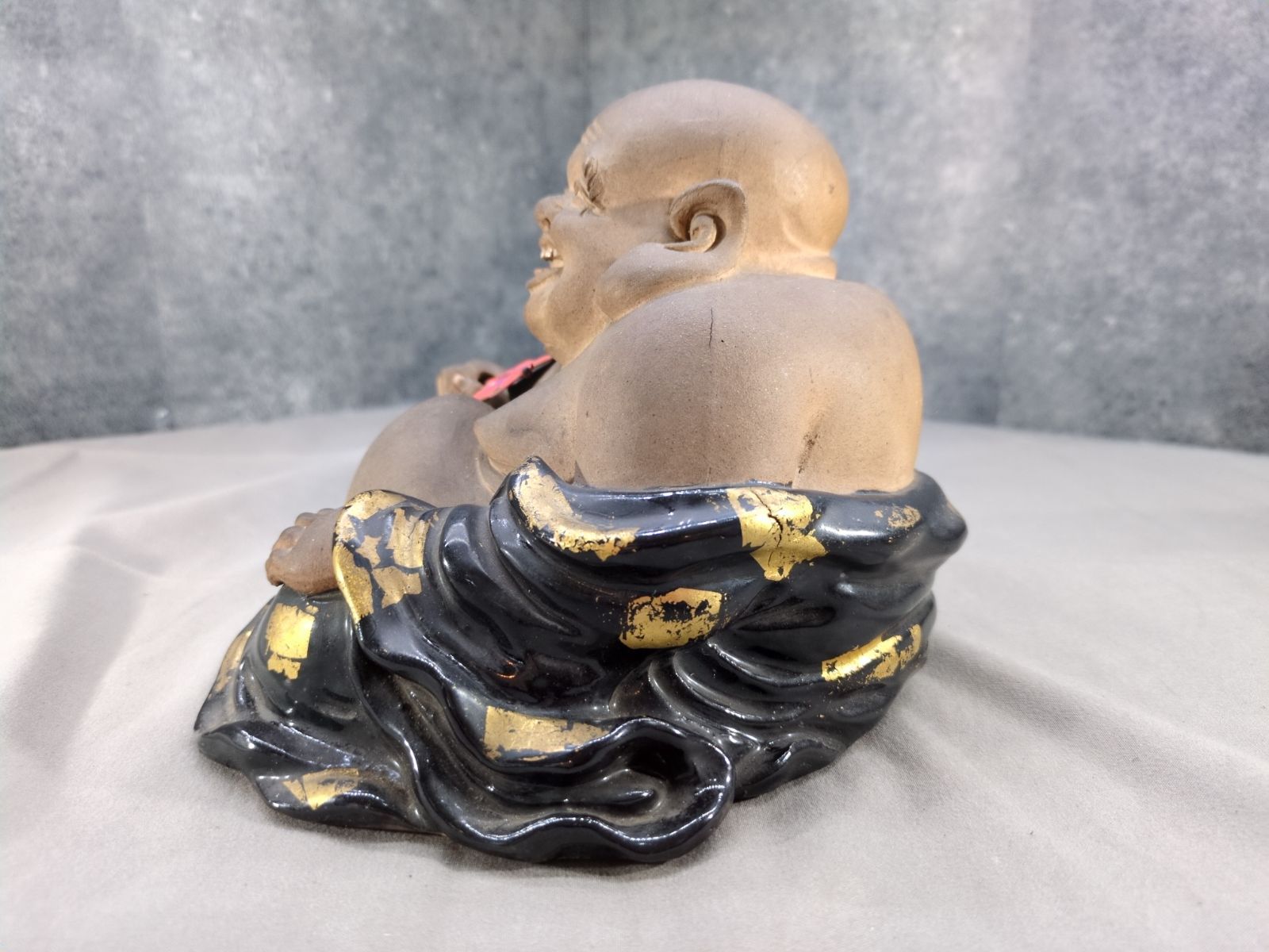 布袋尊 置物 陶器 七福神 縁起物 共箱入 民芸 布袋様 福神 A711 - メルカリ