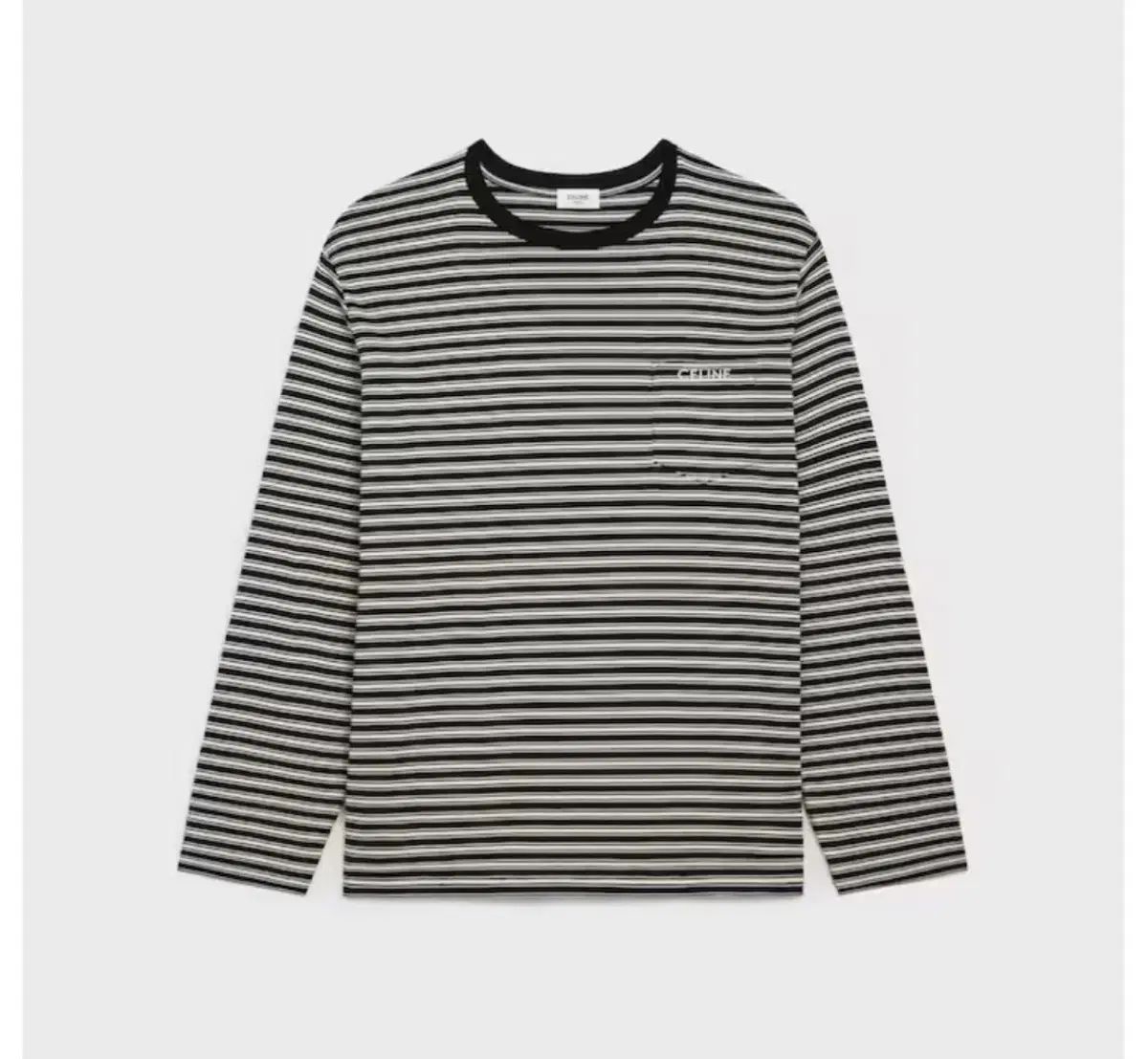 美品CELINEセリーヌ　エディ　ストライプ長袖TシャツM～L Celine セリーヌ ストライプ 長袖 Tシャツ L ショップからお知らせ