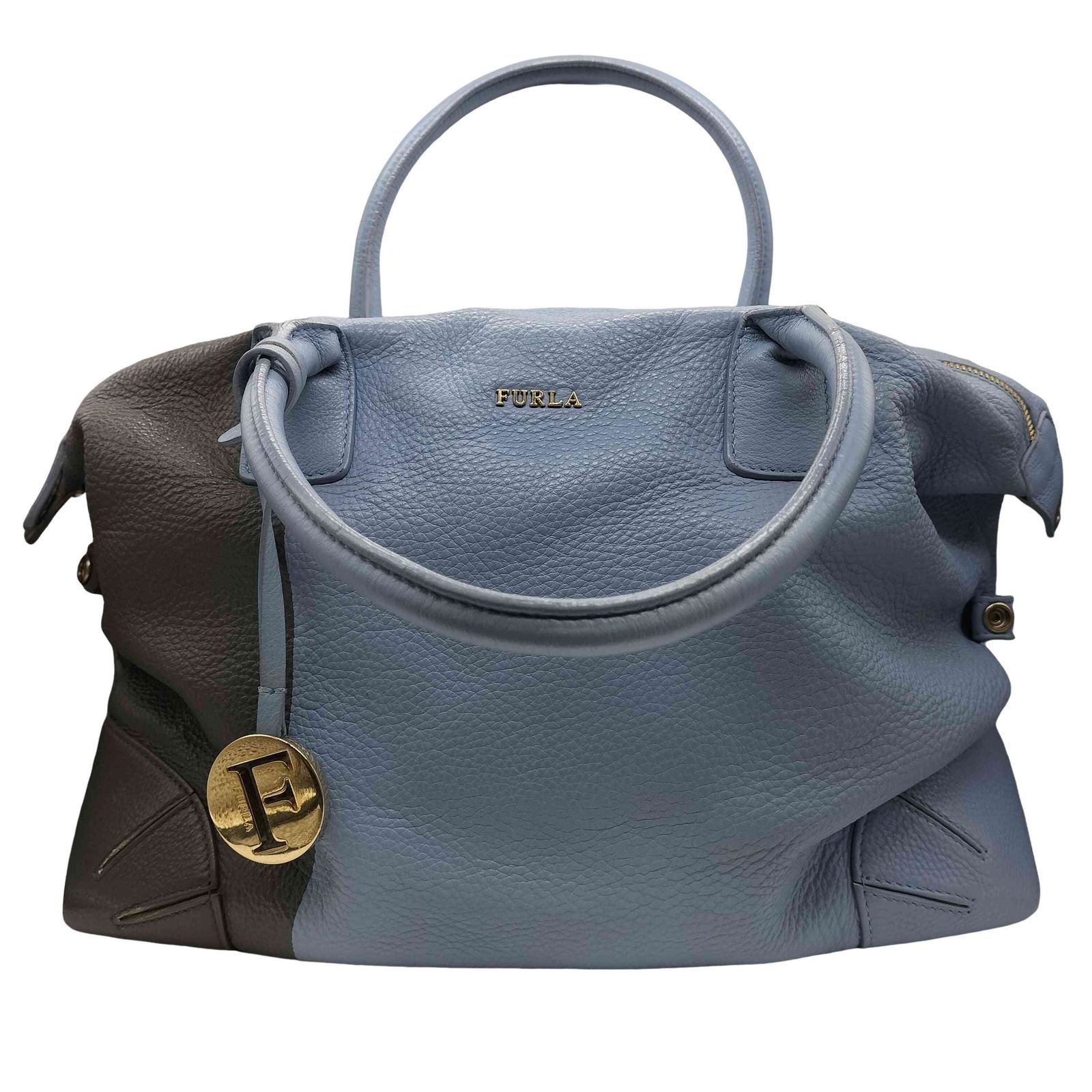 フルラ FURLA イタリア製 2WAY ツートンカラー レザー トート バッグ 