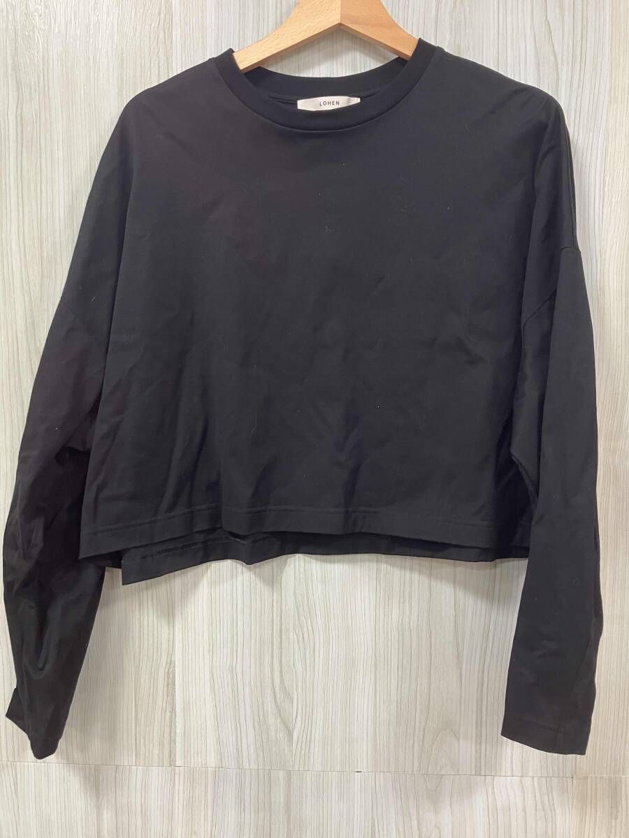 LOHEN/ローヘン/長袖Tシャツ/ボキシーライン クロップド ロング