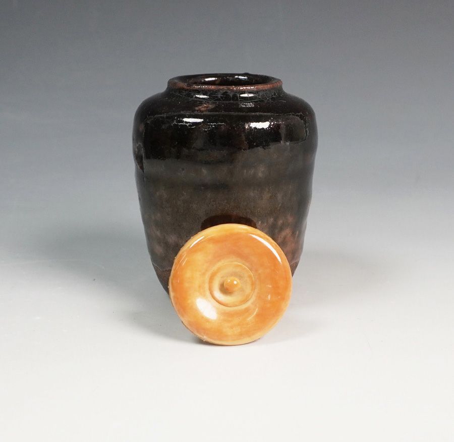 古瀬戸茶入 替え仕覆添 黒柿 挽家 3点セット 茶道具 - メルカリ