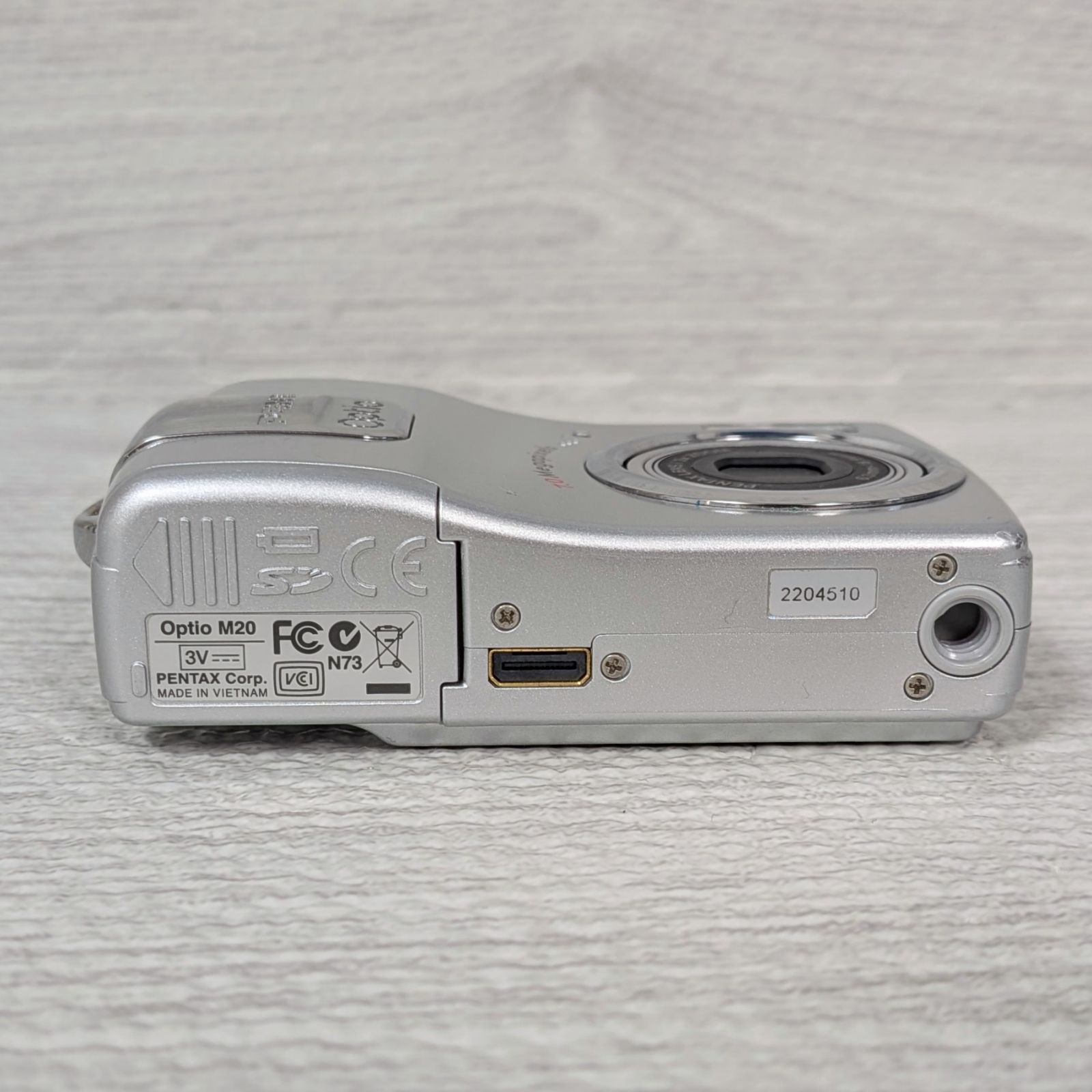 PENTAX ペンタックス Optio M20 シルバー 単3電池駆動 デジカメ