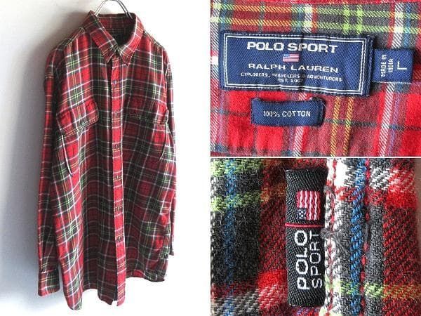 希少 90sビンテージ POLO SPORT RALPH LAUREN ポロスポーツ ラルフ