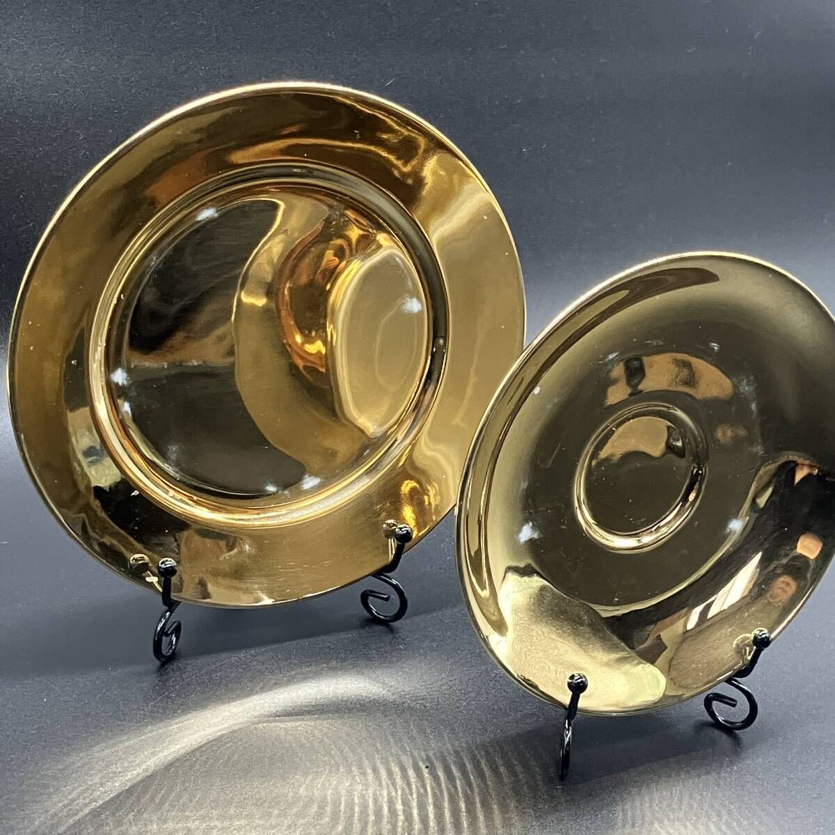 オールドノリタケ ゴールド ラスター アンティーク プレート 2枚セット