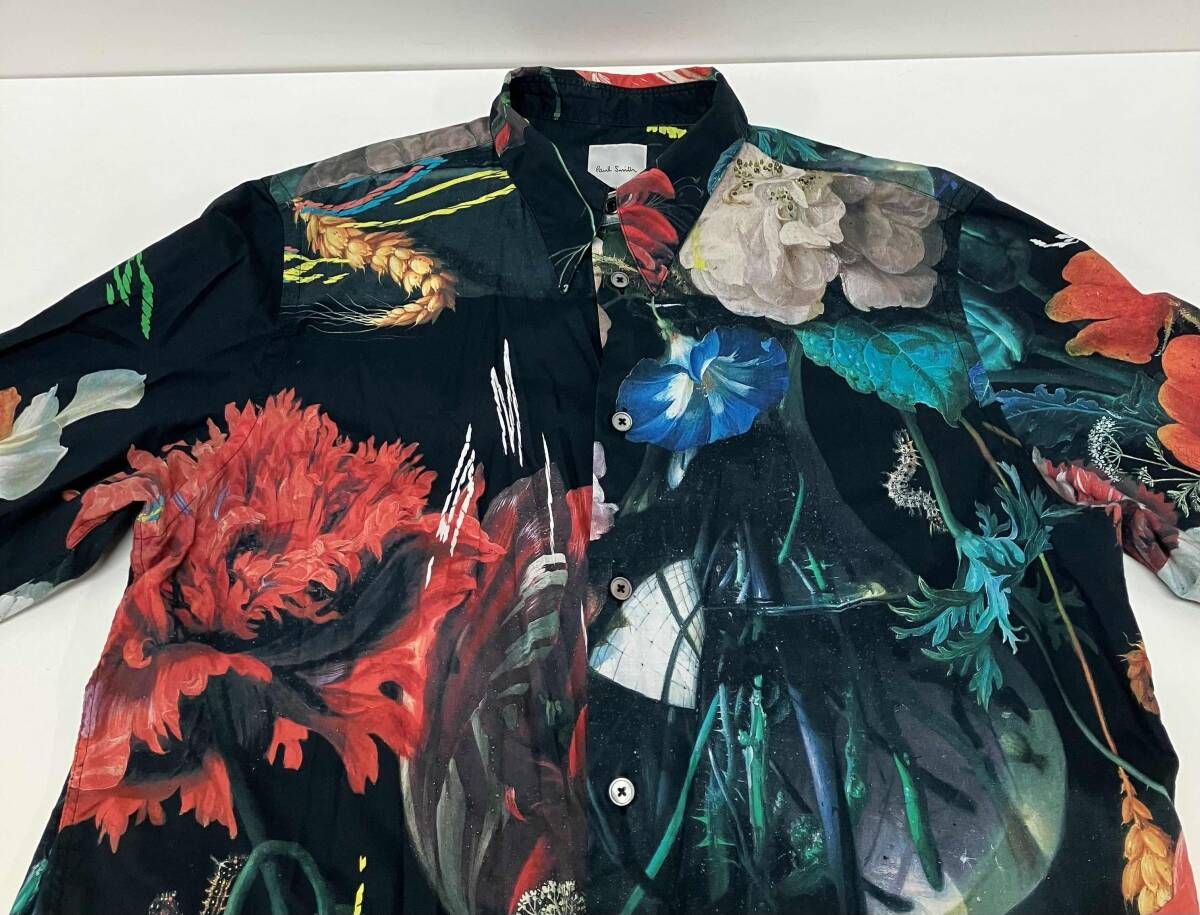 PAUL SMITH ポール・スミス MK.293323 長袖シャツ 総柄 花柄 サイズL