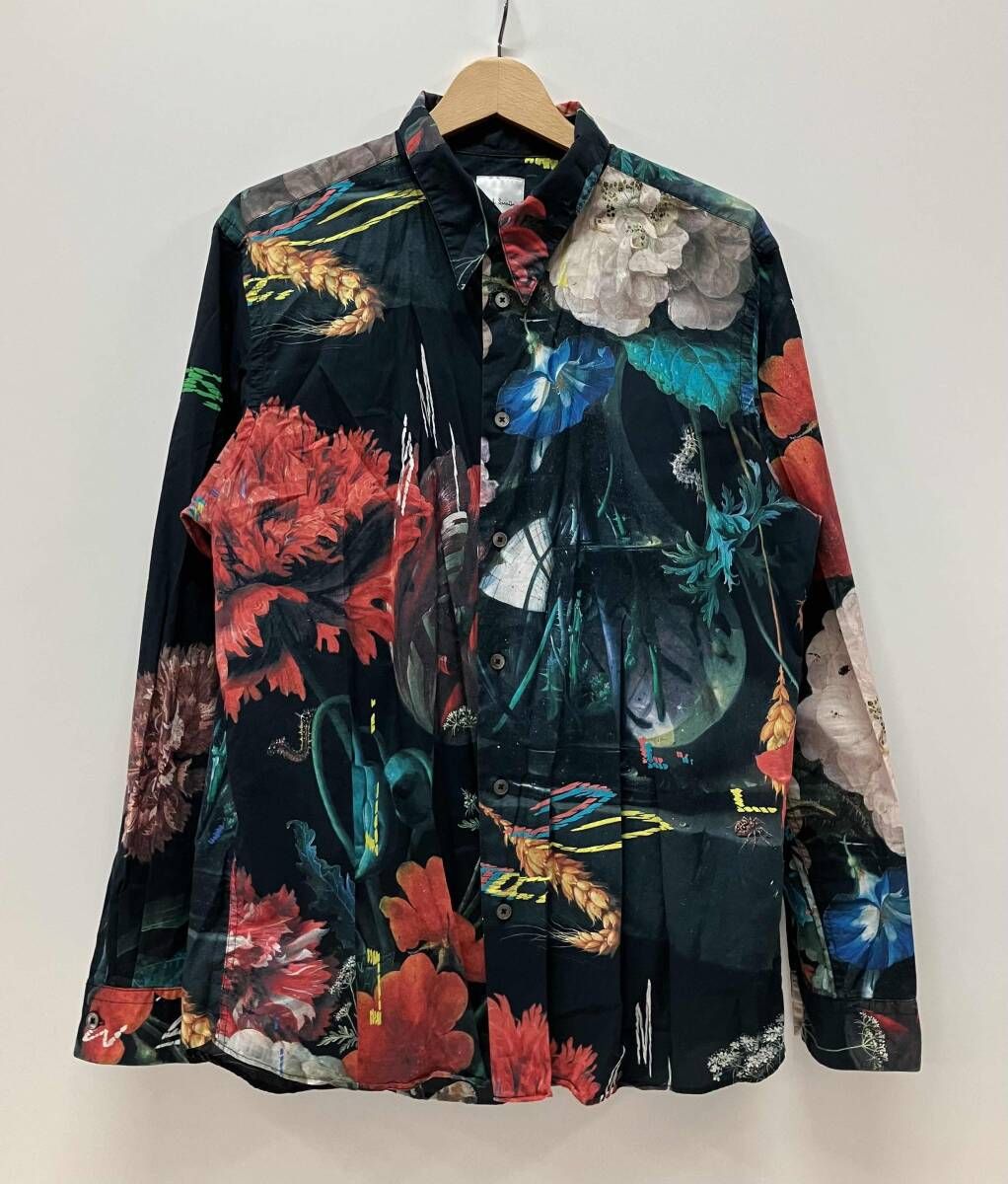 PAUL SMITH ポール・スミス MK.293323 長袖シャツ 総柄 花柄 サイズL