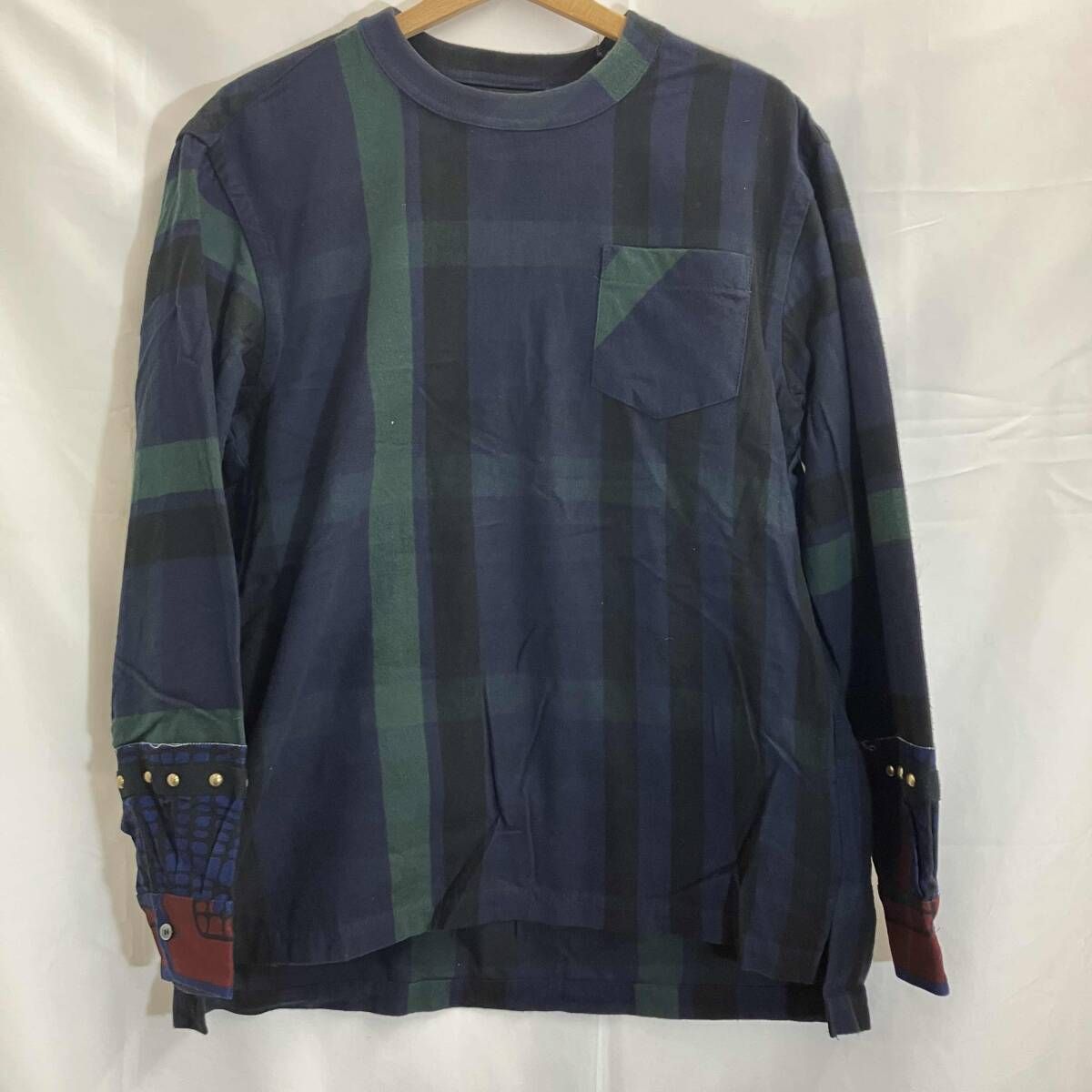 sacai / サカイ / 長袖Tシャツ / 16AW Plaid Pullover Shirt / 16 