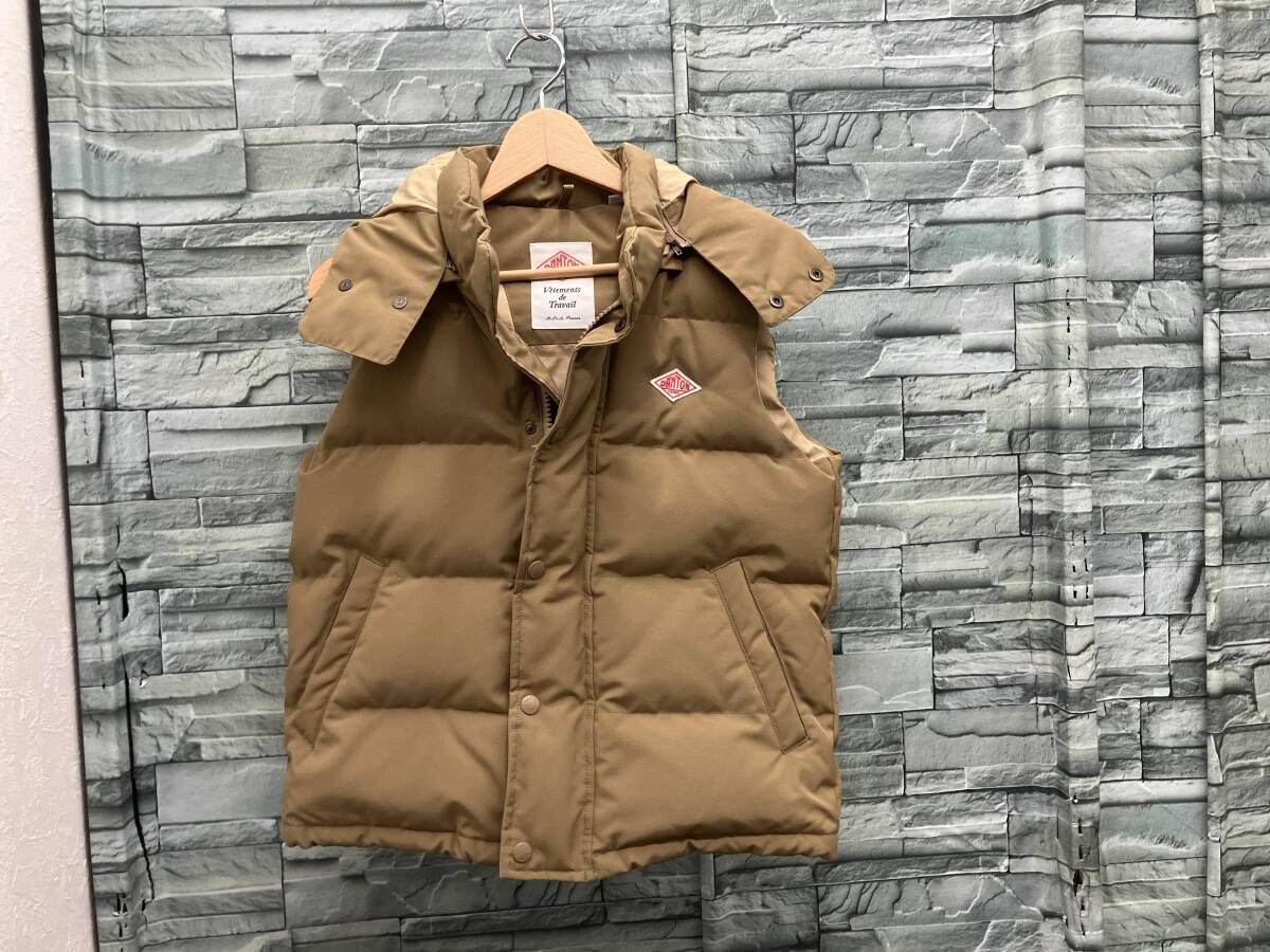 DANTON/ダウンベスト/jd-8758/フード付/36 - メルカリ