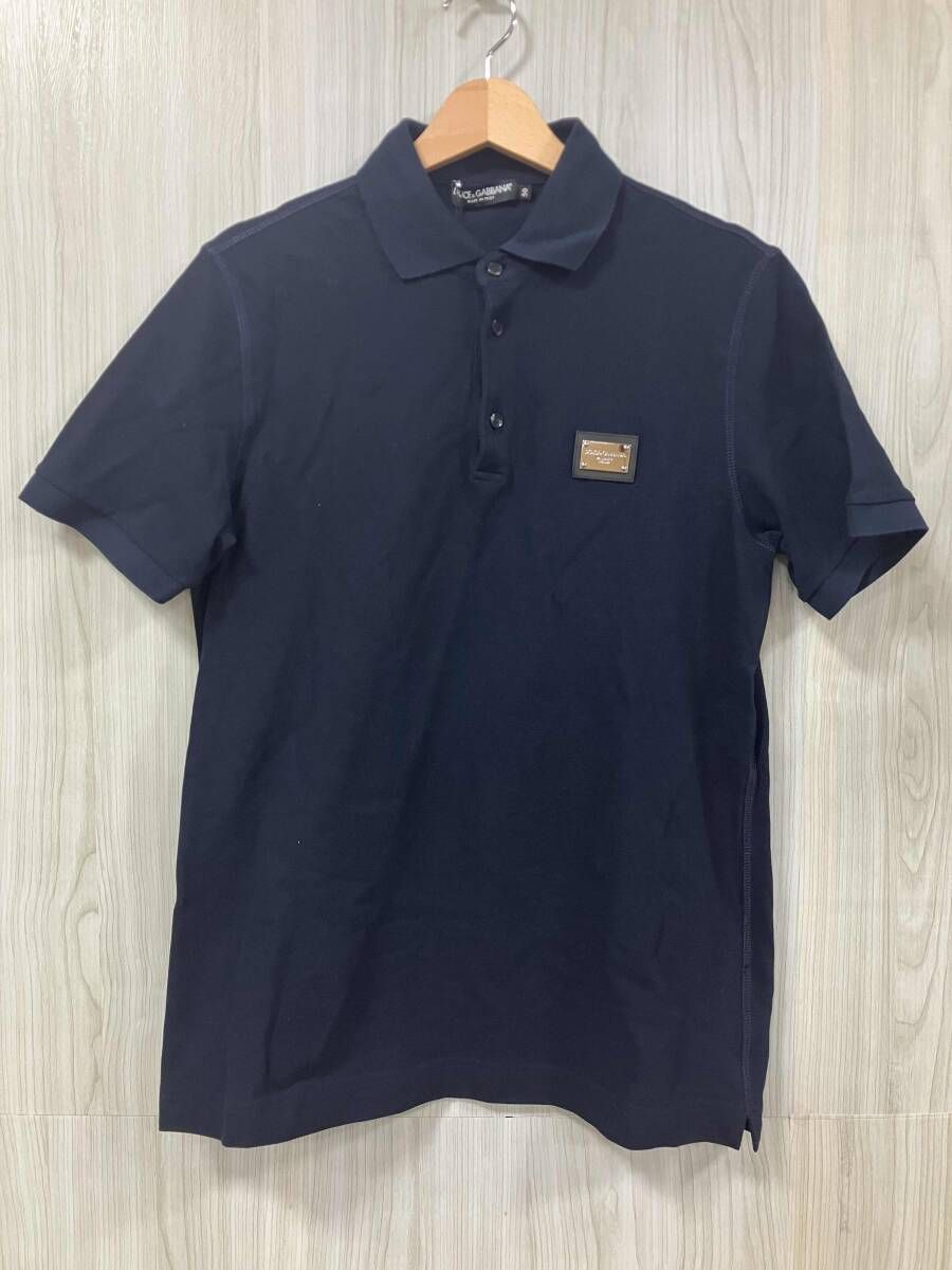 DOLCE&GABBANA/ドルチェアンドガッバーナ/半袖ポロシャツ/ロゴプレート