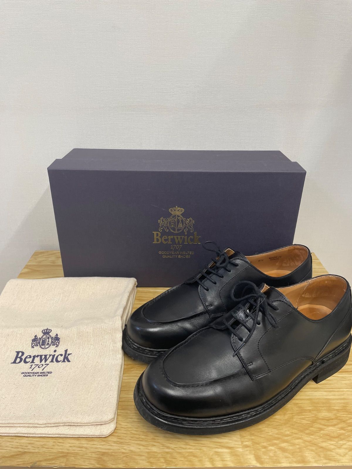 □バーウィック Berwick1707 4477 BCVI 25.5㎝ ビジネスシューズ U