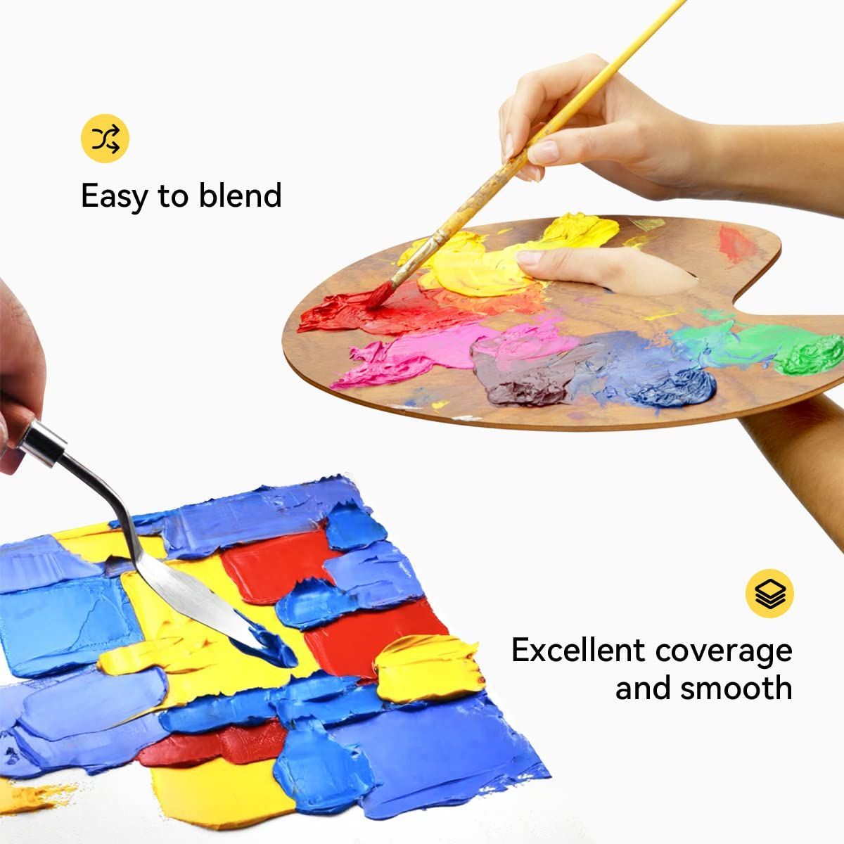 特価セール】LIGHTWISH 油絵の具 学習油絵セット 24色 x 12ml