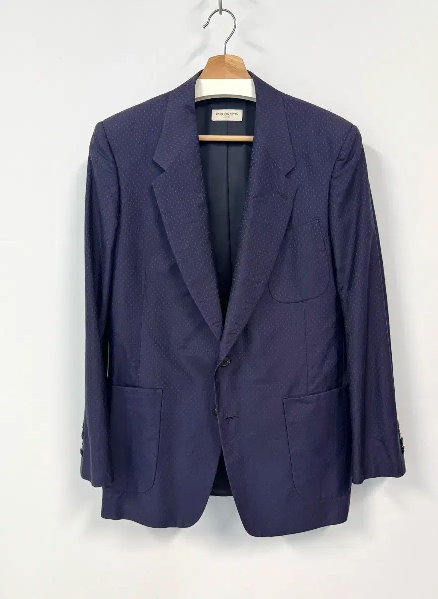 Dries Van Noten ドリス ヴァン ノッテン コットン シルク ネイビー 