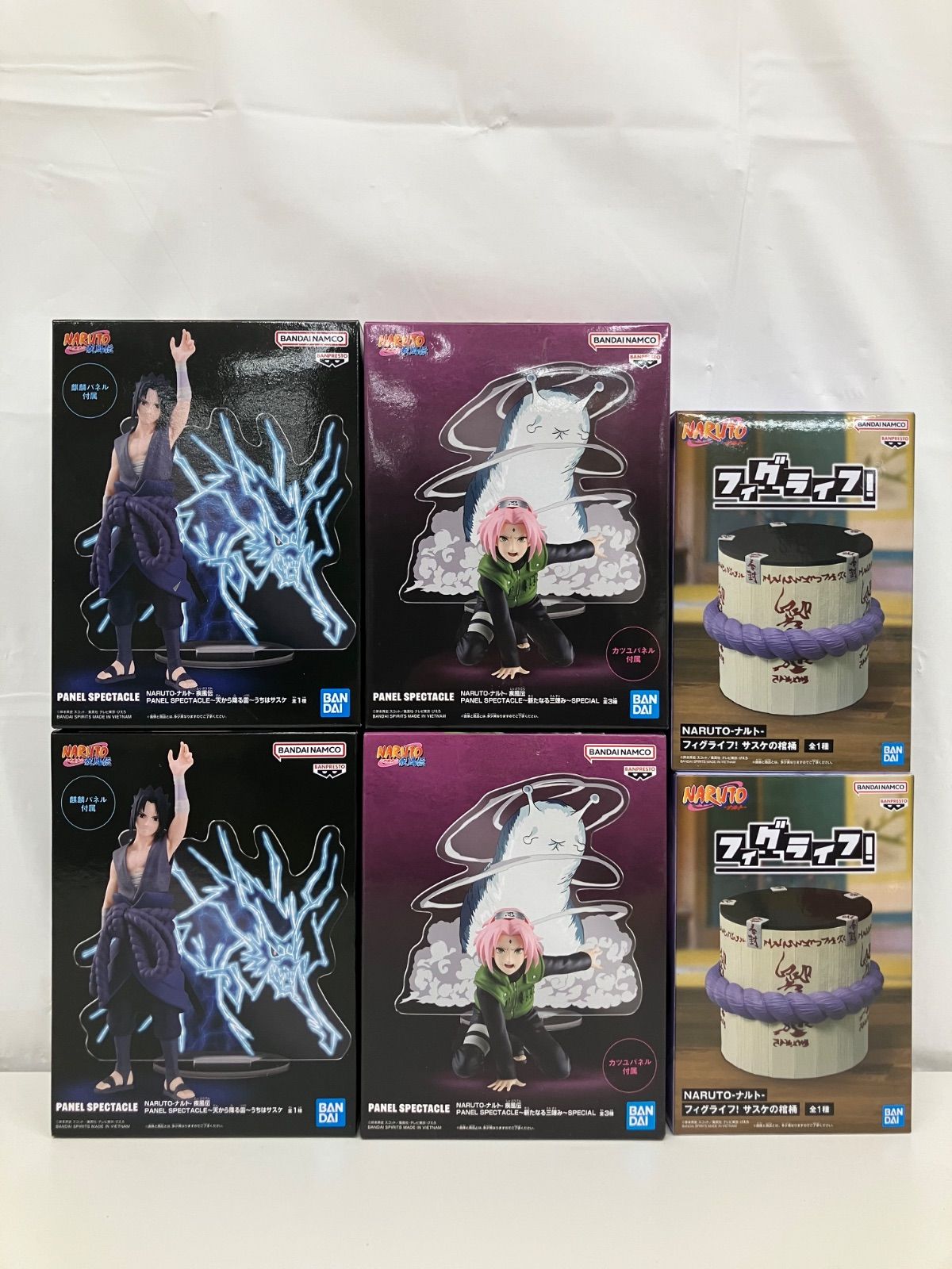 未開封 NARUTO ナルト 疾風伝 フィグライフ PANEL SPECTACLE 3種6個