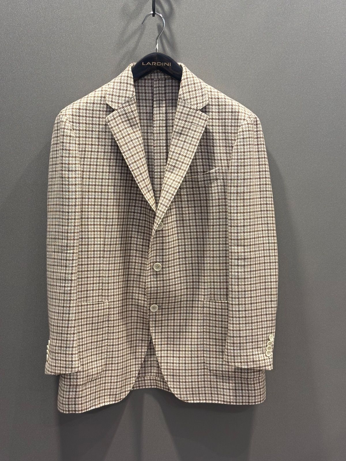 LARDEINI チェック柄 ジャケット - メルカリ
