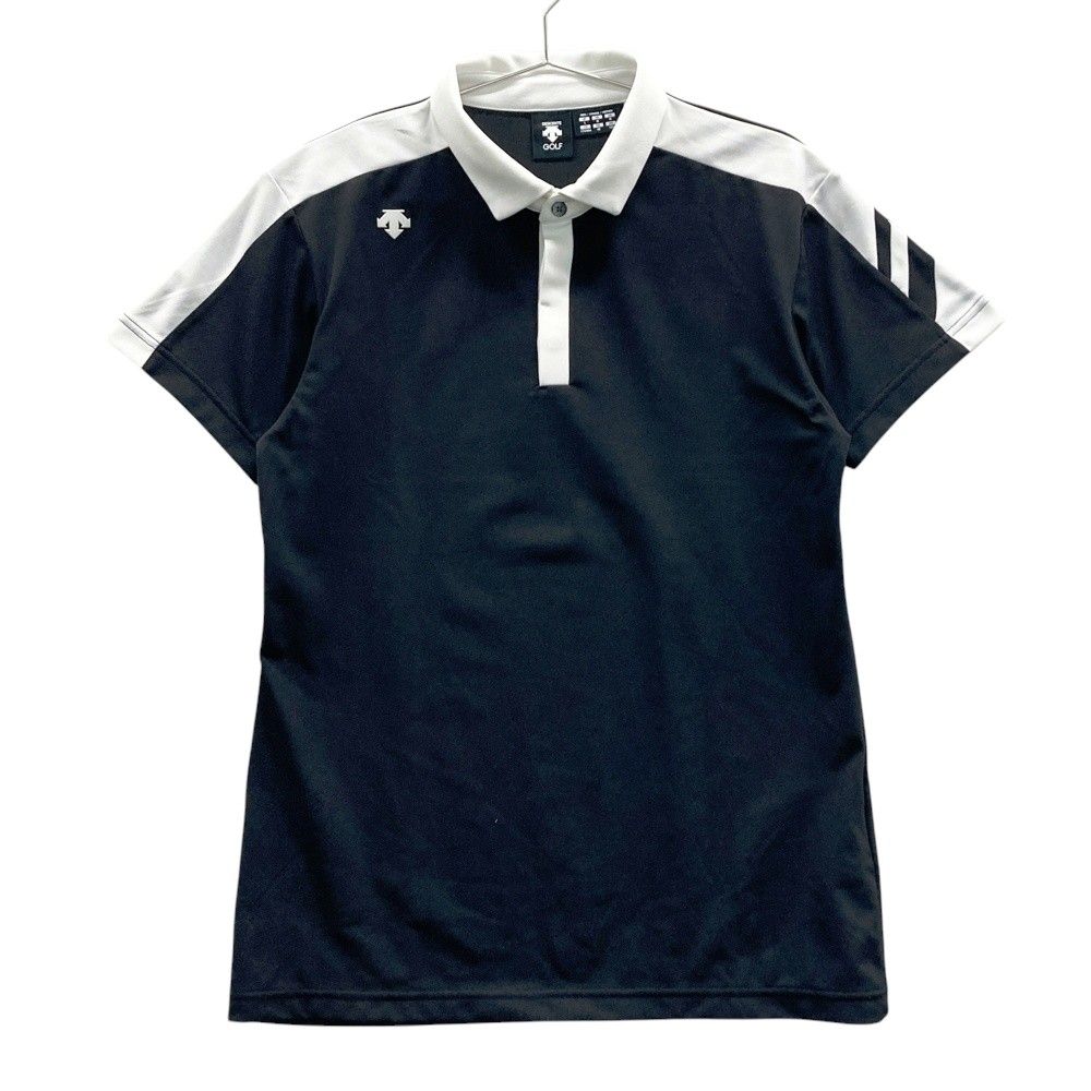 サイズ：L DESCENTE GOLF デサントゴルフ 半袖ポロシャツ ブラック系