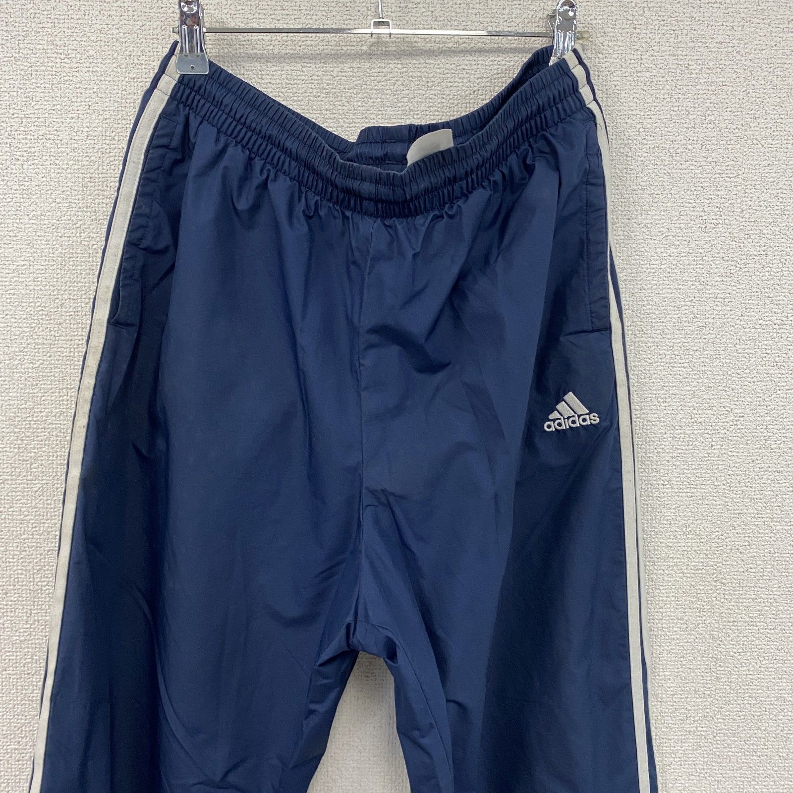 古着 used adidas アディダス トラックパンツ ジャージパンツ 紺