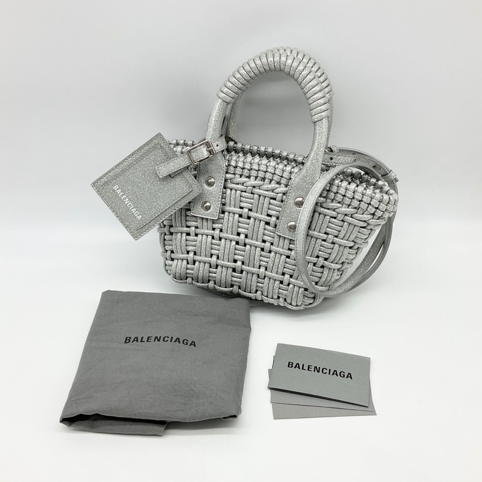 ▽BALENCIAGA バレンシアガ ビストロ XXS ストラップ付きバスケット