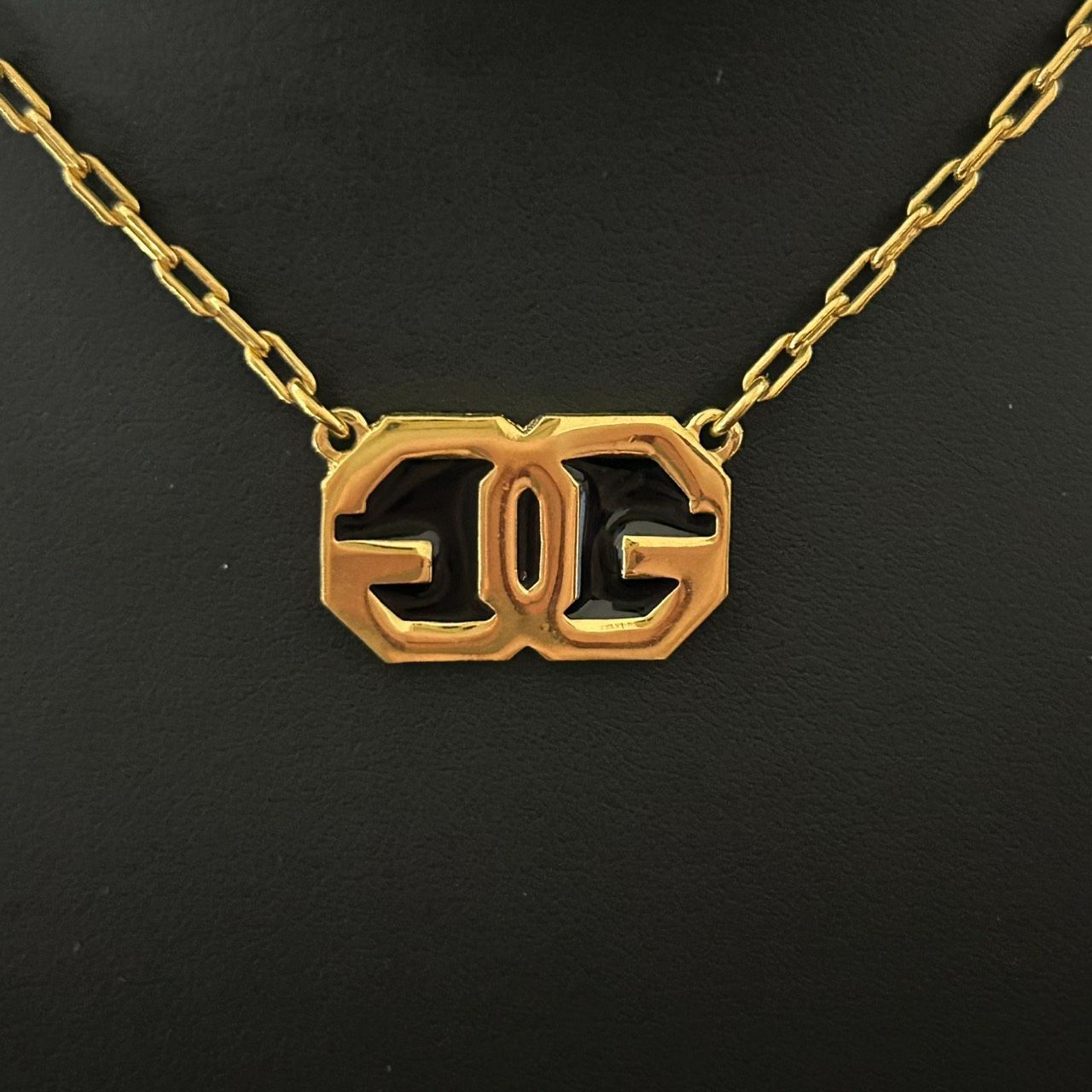 良品】GIVENCHY ジバンシー ネックレス ゴールド ブラック ロゴ