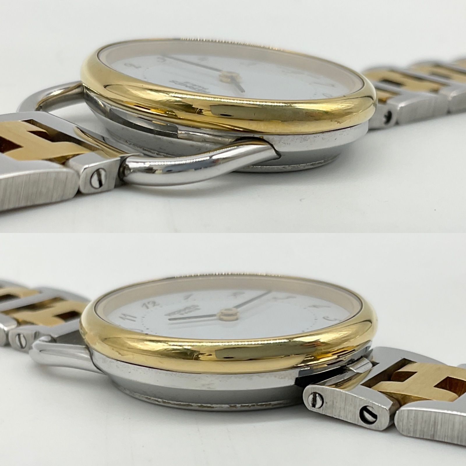HERMES エルメス アルソー コンビ ゴールド×シルバー 腕時計 