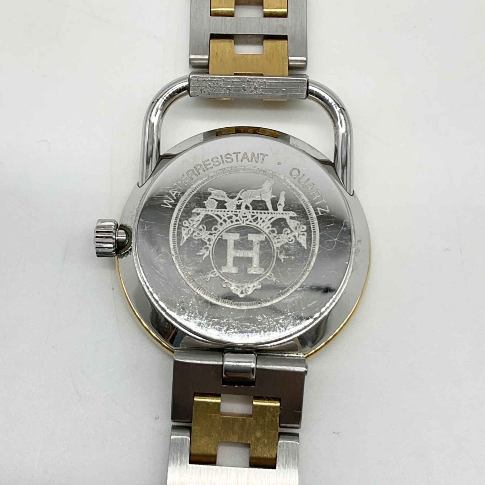 HERMES エルメス アルソー コンビ ゴールド×シルバー 腕時計 
