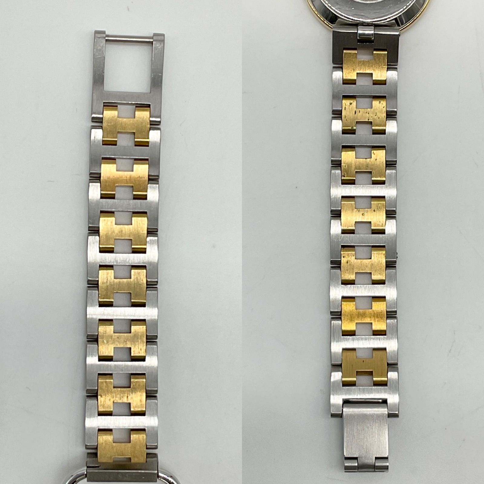 HERMES エルメス アルソー コンビ ゴールド×シルバー 腕時計 