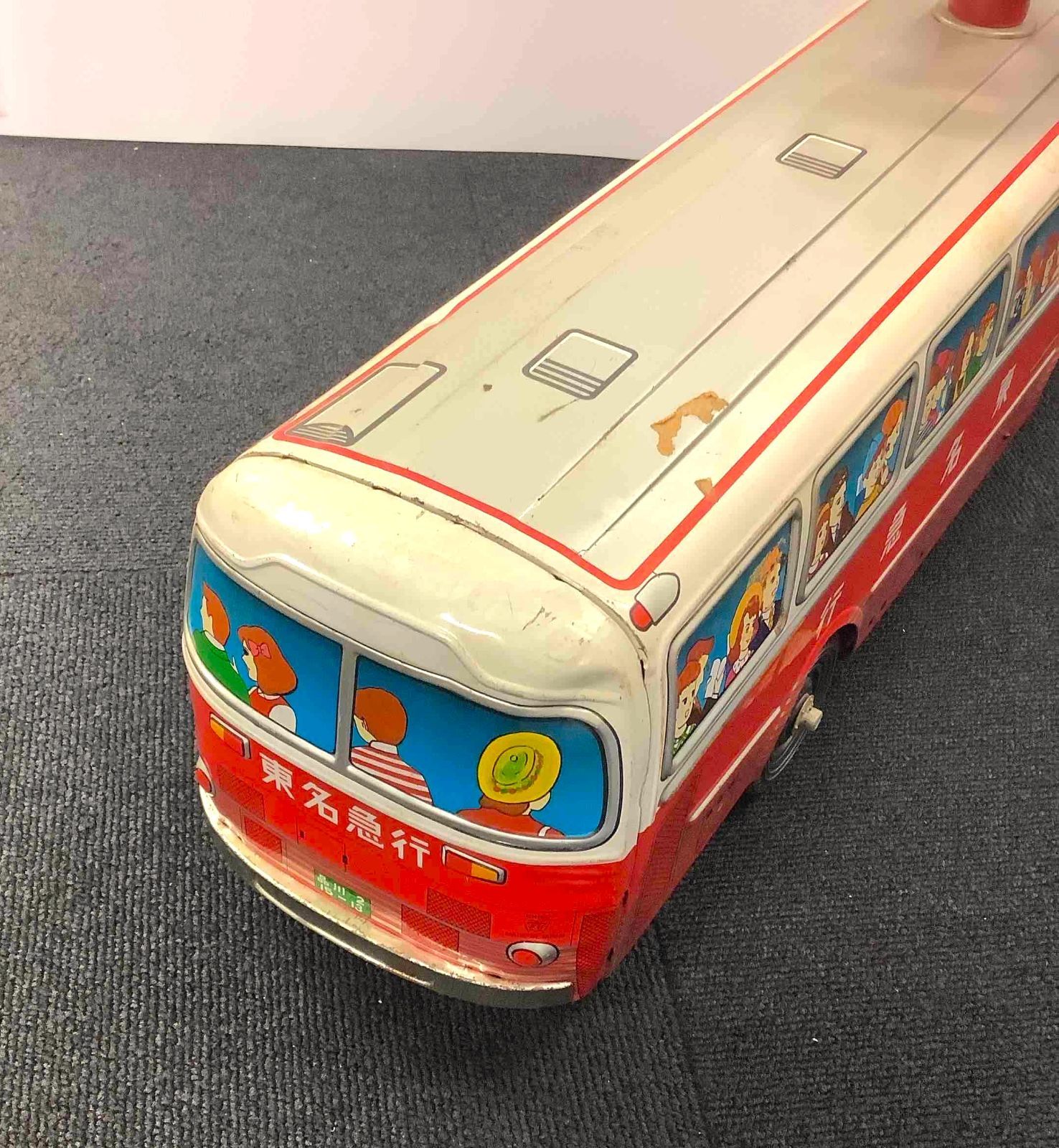 ブリキのおもちゃ バス 東名急行 イチコー 昭和レトロ - メルカリ