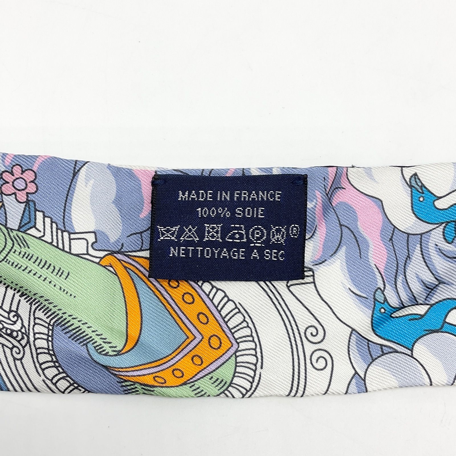 HERMES エルメス ツイリースカーフ Sur Mon Nuage 私の雲 シルク100