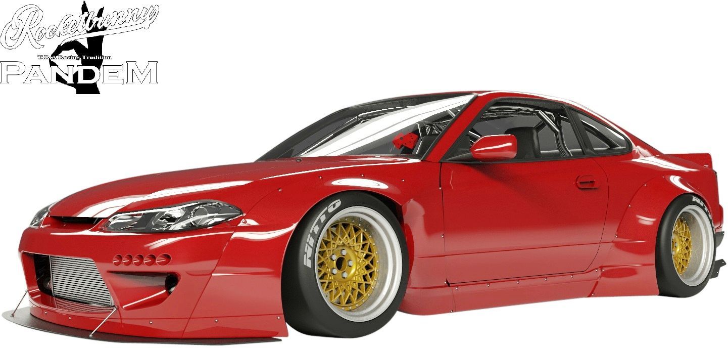 M's】 S15 シルビア Rocket Bunny V1 ワイドボディキット 4点 TRA京都