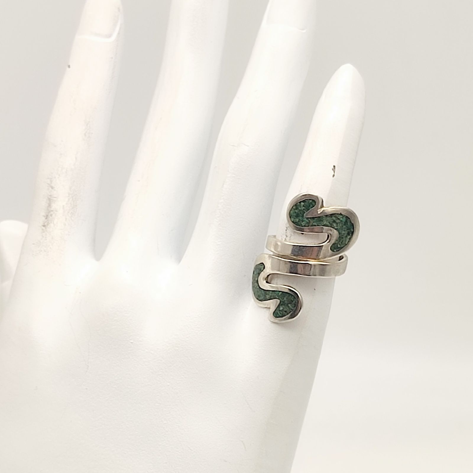 美品】メキシカンジュエリー MEXICO グリーン ターコイズデザイン