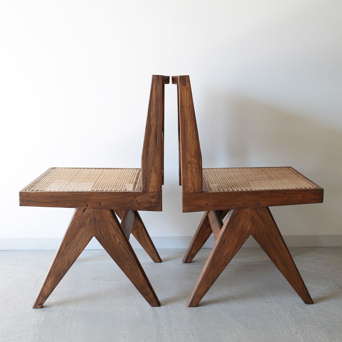 ピエール・ジャンヌレ スチューデントチェア 1人 チーク 古材 木製