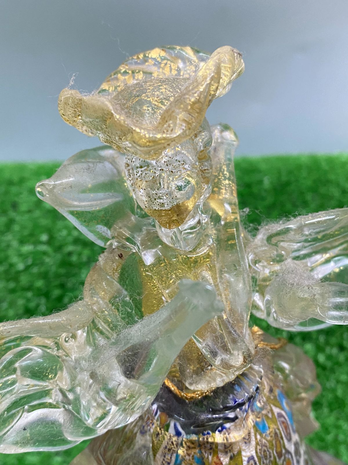 ○MURANOムラーノ イタリア製 ベネチアンガラス ペア 人形 紳士 淑女