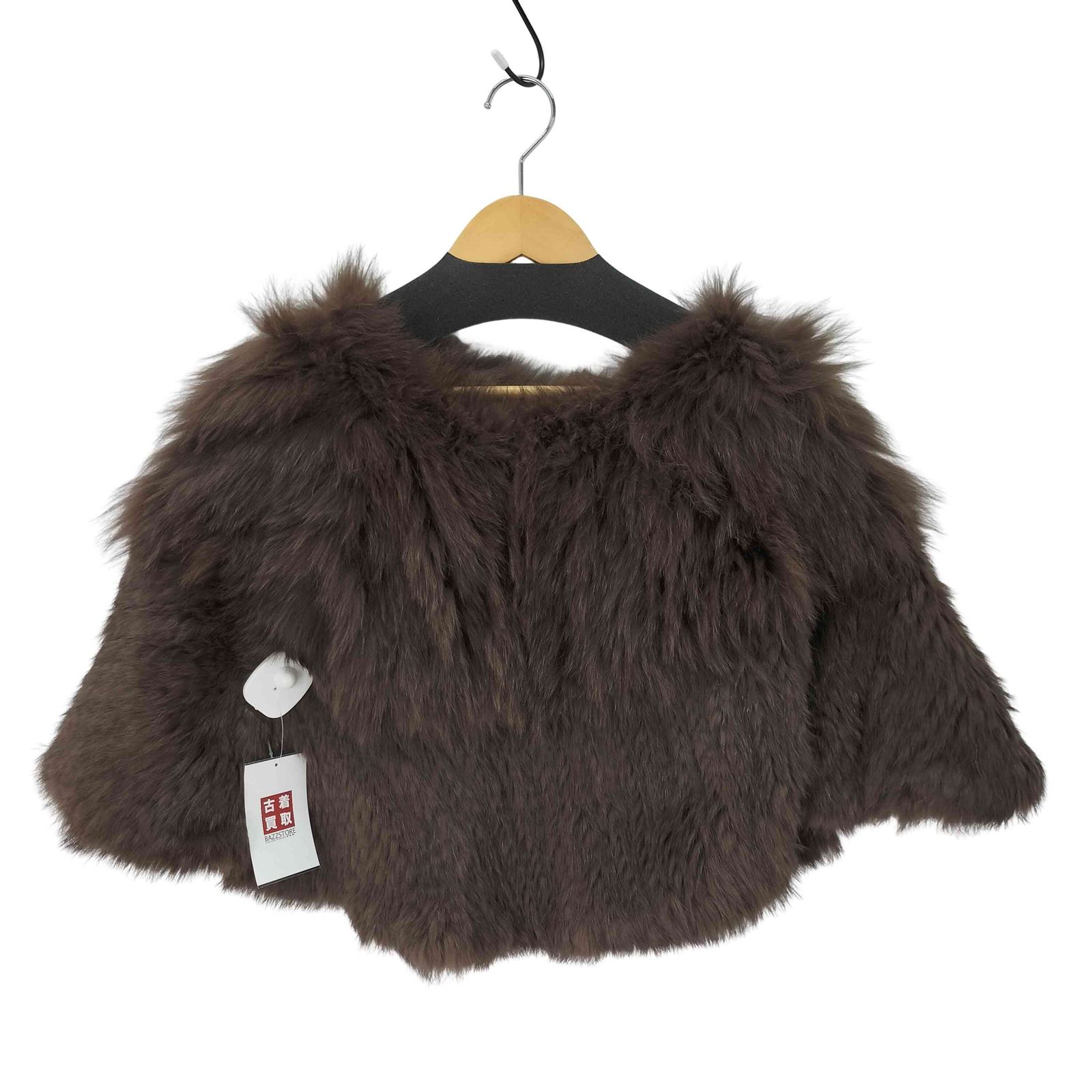 ユーズドフルギ USED古着 ブルーフォックス ラビットファー ポンチョ