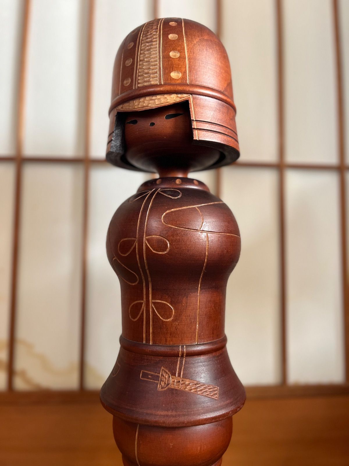 関口三作「武人」内閣総理大臣賞受 賞現代創作こけし - メルカリ