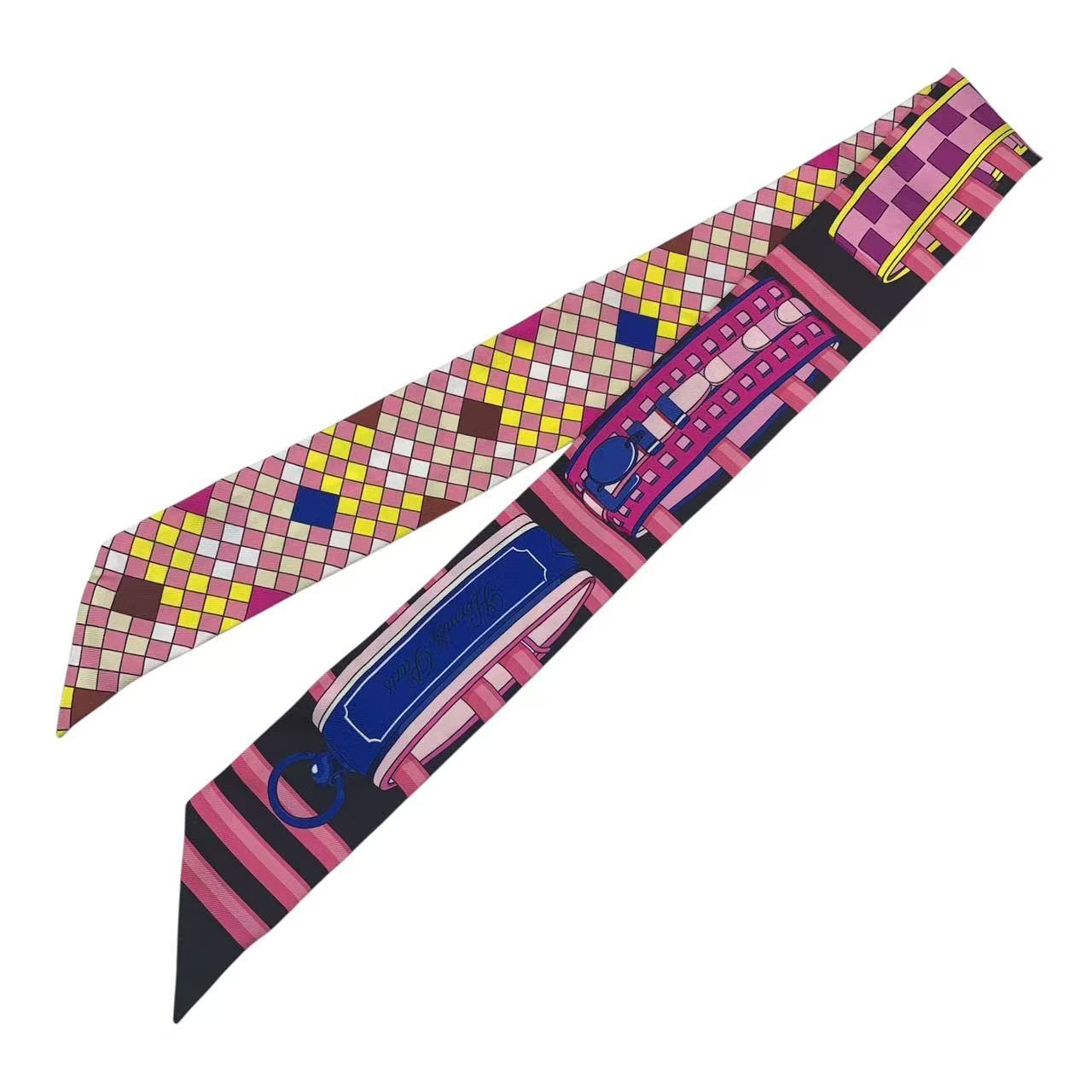 美品 HERMES エルメス ツイリー コリエドシアン リミックス スカーフ